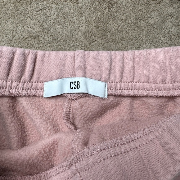 Cropped Pink heavy cotton  Hoodie & Shorts Set - Women Jackets & Coats - Picture 3 of 5